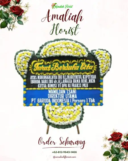 Papan Bunga Duka Tampan