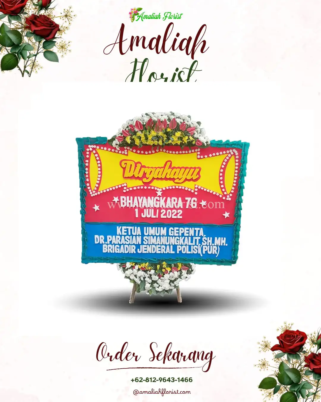 Papan Bunga HUT Ulang Tahun Tampan